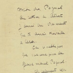 RAIMU engueule Marcel PAGNOL à propos de la pièce « César ».